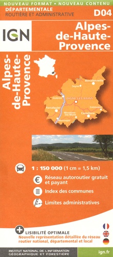  IGN - Alpes-de-Haute-Provence - 1/150 000.
