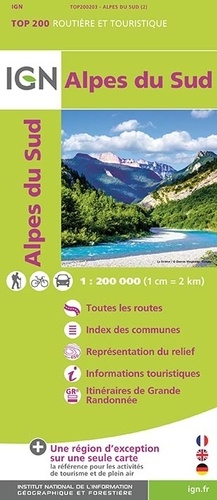 Alpes du Sud. 1/200 000