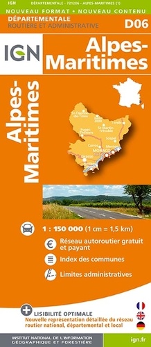  IGN - Alpes-Maritimes - 1/150 000.
