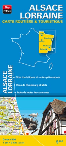  Blay-Foldex - Alsace Lorraine - 1/200 000.