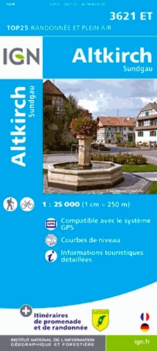  IGN - Altkirch, Sundgau - 1/25 000.