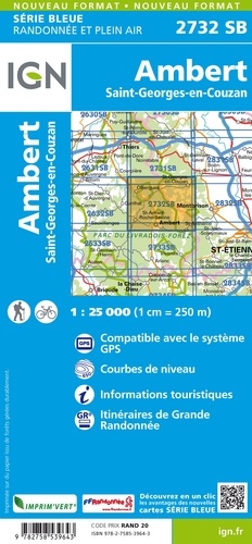 Ambert, Saint-Georges-en-Couzan. 1/25 000