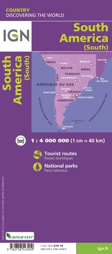 Amérique du Sud (Sud). 1/4 000 000