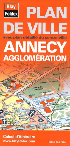  Blay-Foldex - Annecy agglomération - Plan de ville.