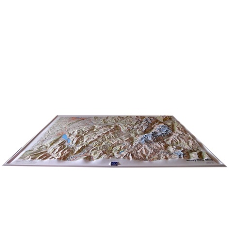 Annecy / Mont-Blanc. Carte en relief 1/100 000