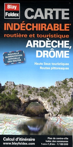  Blay-Foldex - Ardèche Drôme - 1/180 000.