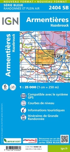 Armentières, Hazebrouck. 1/25 000
