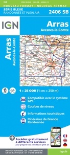  IGN - Arras, Avesnes-le-Comte - 1/25 000.