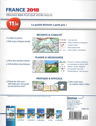 Atlas routier et touristique France. 1/200 000  Edition 2018