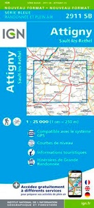  IGN - Attigny, Sault-lès-Rethel - 1/25 000.