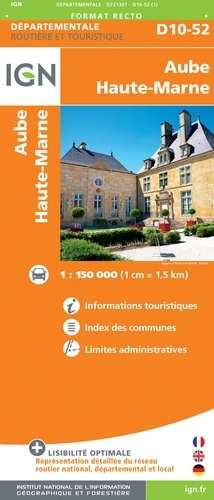 Aube, Haute-Marne. 1/150 000
