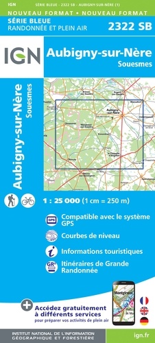 Aubigny-sur-Nère, Souesmes. 1/25 000