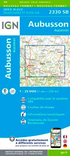 Aubusson Auzances. 1/25 000