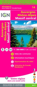  IGN - Auvergne-Rhône-Alpes, Massif Central - 1/250 000.