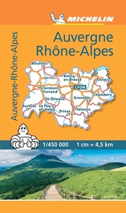 Michelin - Auvergne Rhône-Alpes - 1/450 000.