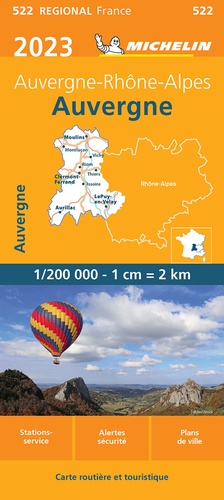 Auvergne. 1/200 000  Edition 2023