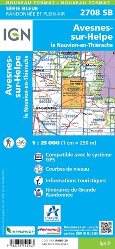 Avesnes-sur-Helpe, Le Nouvion-en-Thiérache. 1/25 000