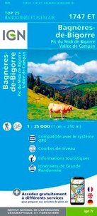  IGN - Bagnères-de-Bigorre, Pic du Midi de Bigorre, Vallée de Campan - 1/25 000.