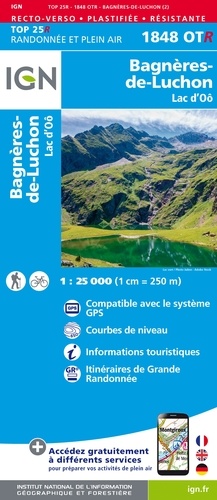 Bagnères-de-Luchon. Lac d'Oô. 1/25 000
