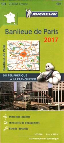 Banlieue de Paris. Du périphérique à la Francilienne. 1/53 000  Edition 2017