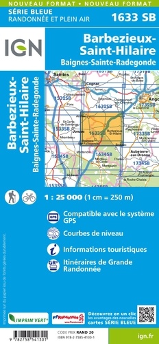 Barbézieux-Saint-Hilaire, Baignes-Sainte-Radegonde. 1/25 000