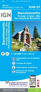  IGN - Barcelonnette - Pra Loup, le Sauze, Allos, Parc national du Mercantour.