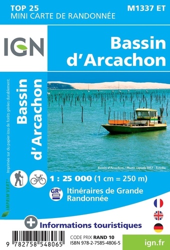 Bassin d'Arcachon. 1/25 000
