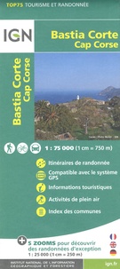  IGN - Bastia Corte, Cap Corse - 1/75 000.