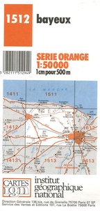  IGN - Bayeux - 1/50 000.
