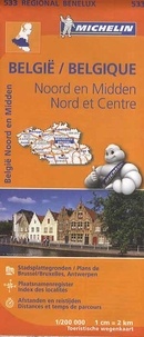  Michelin - Belgie / Belgique, Noord en Midden / Nord et Centre - 1/200 000.