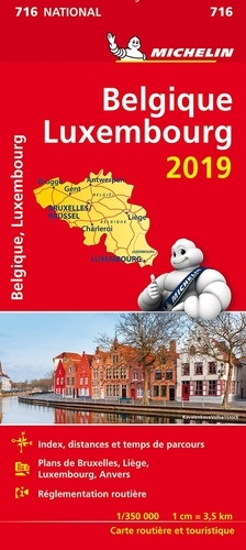 Belgique, Luxembourg. 1/350 000  Edition 2019