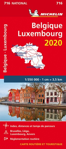  Michelin - Belgique, Luxembourg - 1/350 000.
