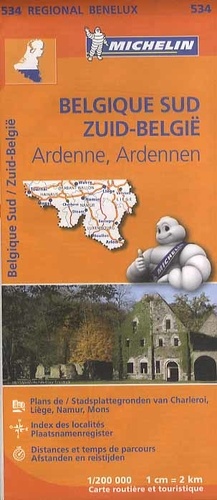  Michelin - Belgique Sud / Zuid-België - Ardenne / Ardennen. 1/ 200 000.