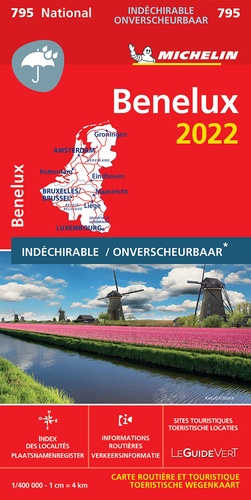 Benelux. 1/400 000  Edition 2022