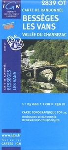  IGN - Bessèges Les Vans Vallée de Chassezac - 1/25 000.