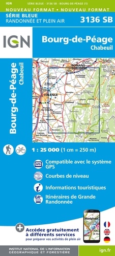 Bourg-de-Péage, Chabeuil. 1/25 000