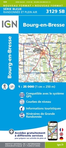 Bourg-en-Bresse. 1/25 000