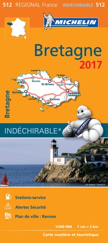  Michelin - Bretagne - 1/200 000.