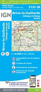  IGN - Brive-la-Gaillarde, Collonge-la-Rouge, Beynat - 1/25 000.