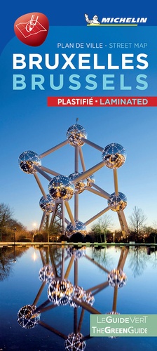  Michelin - Bruxelles - Plan de ville plastifié.