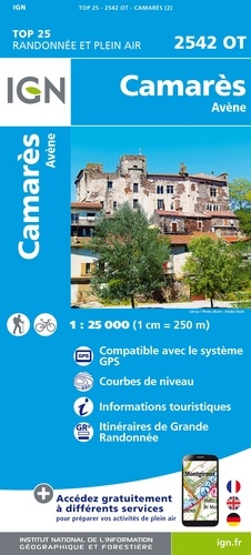 Camarès, Avène. 1/25 000