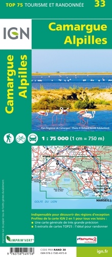 Camargue, Alpilles. 1/75 000 2e édition
