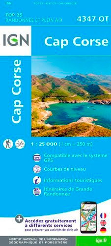 Cap Corse. 1/25 000 4e édition