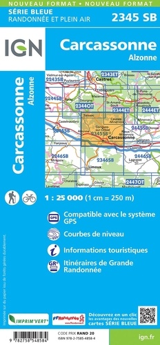 Carcassonne, Alzonne. 1/25 000