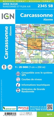 Carcassonne, Alzonne. 1/25 000