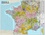 Carte murale de France administrative et routière, laminée sans barres alu. 1/1050 000