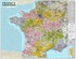  Express Map - Carte murale de France administrative et routière, laminée sans barres alu - 1/1050 000.