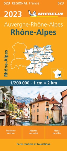Carte Rhône-Alpes. 1/200 000  Edition 2023