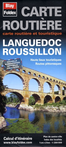 Blay-Foldex - Carte routière et touristique Languedoc Roussillon - 1/200 000.