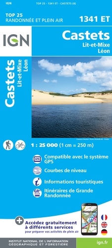 Castets, Lit-et-Mixe, Léon. 1/25 000